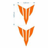 YAMAHA Yamaha Mt Logo 5 X 5 Cm Turuncu Sticker 2 Li