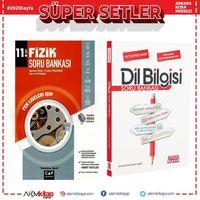 Çap Yayınları 11. Sınıf Fen Lisesi Fizik ve AKM Dil Bilgisi Soru Bankası Seti 2 Kitap