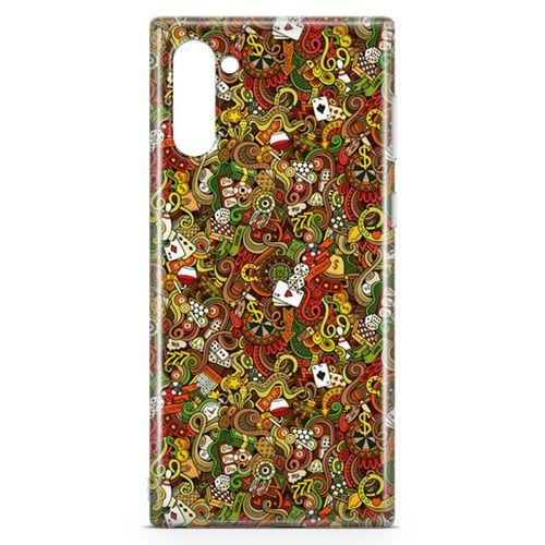 Samsung Galaxy Note 10 Kılıf Okey Tavla 51 Arka Kapak Koruma Desenli Full Koruyucu
