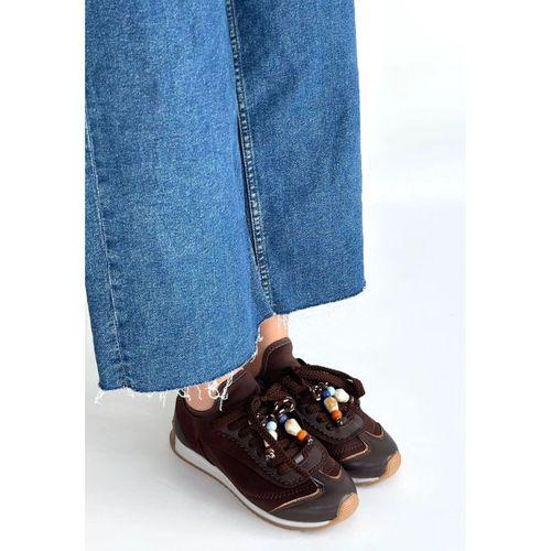 Riaf Kahverengi Cilt Bağcıklı Spor Ayakkabı