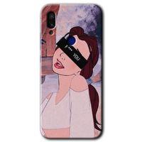 MRCİLETİSİM Xiaomi Redmi Note 7 Kılıf Baskılı Kapak - Bad Girl + 5D Tam Kaplayan Cam