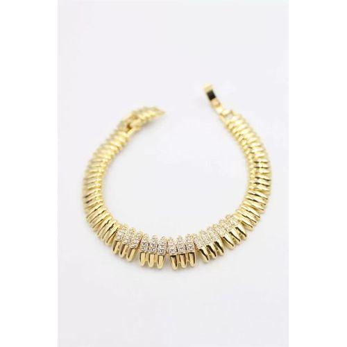 Taşlı Xuping Bileklik - Altın