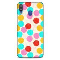 Samsung Galaxy M20 Kılıf Pastel Renkler (30) Silicone Case Turkuaz Pembe