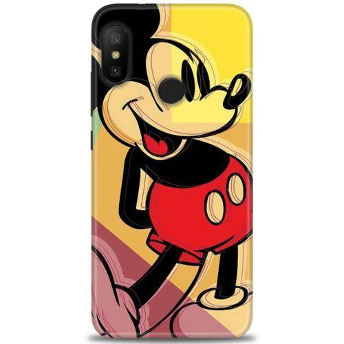 Xiaomi Mi A2 Lite Kılıf HD Baskılı Kılıf - Mickey Mousee + Tam Ekran Koruyucu