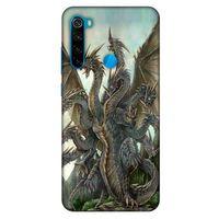 Xiaomi Redmi Note 8 Kılıf Dragons (35) Fit Design Kılıf 9 Başlı Ejderha