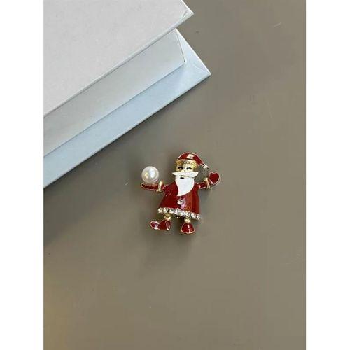 Noel Baba Broş - Kırmızı