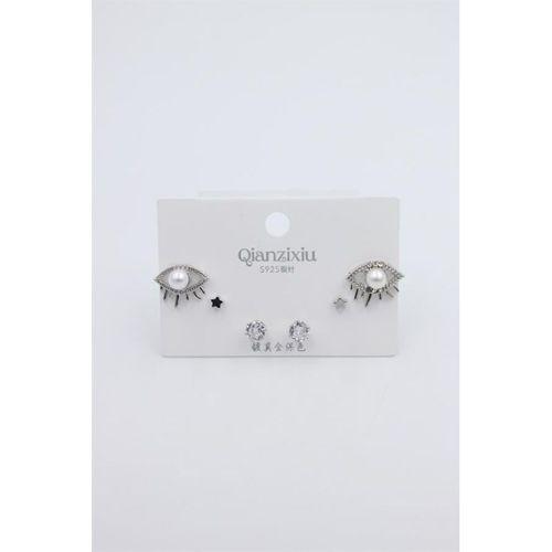 Çoklu Set Küpe - Gümüş