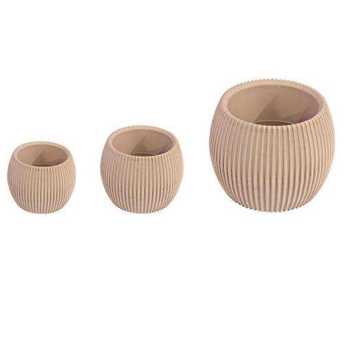 Sağlam Plastik Kaktüs Saksı 3lü Set Çölbeji