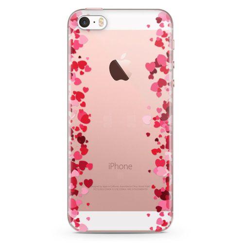Apple iPhone SE Kılıf Minik Kalpler Arka Kapak Koruma Desenli Full Koruyucu