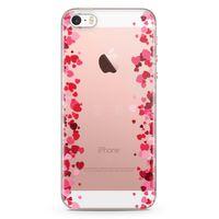 Apple iPhone SE Kılıf Minik Kalpler Arka Kapak Koruma Desenli Full Koruyucu