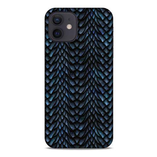 Apple iPhone 12 Kılıf Dragons (4) Koruma Kılıfı Ejderha Skin Lacivert