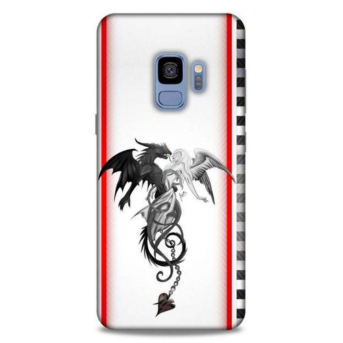 Lopard Samsung Galaxy S9 Uyumlu Kılıf Tattoo's (49) Ultra Silikon Kılıf Dragon Love