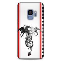 Lopard Samsung Galaxy S9 Uyumlu Kılıf Tattoo's (49) Ultra Silikon Kılıf Dragon Love