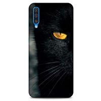 Lopard Samsung Galaxy A30s Uyumlu Kılıf Kediler (42) Rugged Armor Kılıf Siyah Kedi
