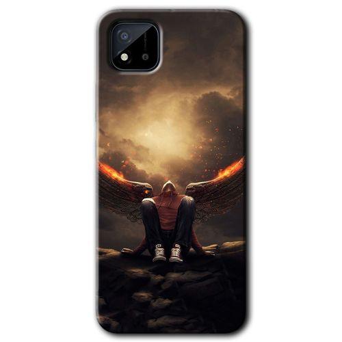 Realme C11 Kılıf HD Desen Baskılı Arka Kapak - Wings of Power