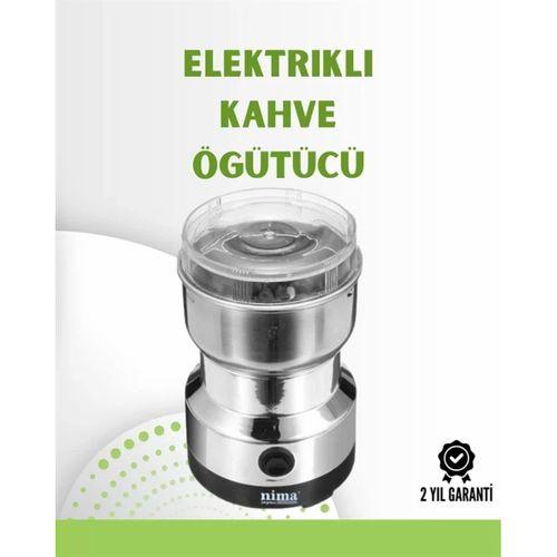 Kahve Ve Baharat Değirmeni | Kompakt, Hafif, Hızlı Öğütme, Şeffaf Kapaklı, Kolay Kullanım