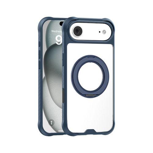 Apple iPhone 17 Air Kılıf M-safe Şarj Özellikli Parmak Ring Standlı Airbag Tasarımlı Mutural Obsidian Serisi Kapak