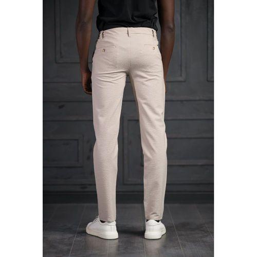 Slimfit Beli Lastikli Ve İplikli Likralı Gofre Kumaş Jogger Pantolon
