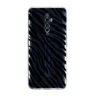 Oppo Reno 2z Zebra Pattern Premium Şeffaf Silikon Kılıf