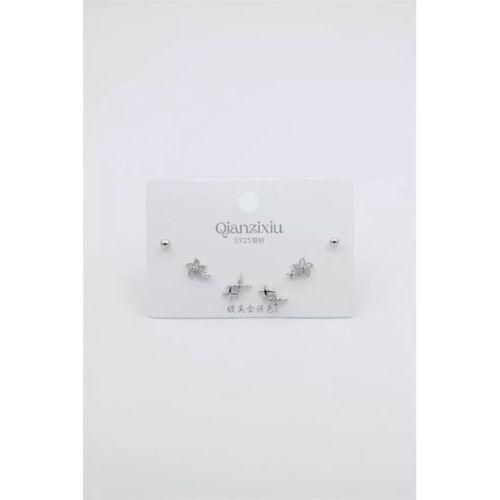 Çoklu Set Küpe - Gümüş