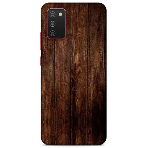 Lopard Samsung Galaxy A02S Uyumlu Kılıf Wood'X (5) Koruma Kabı Baskılı