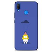 Huawei Psmart 2019 Kılıf Depresyon (21) Koruyucu Kapak Kahve Gold