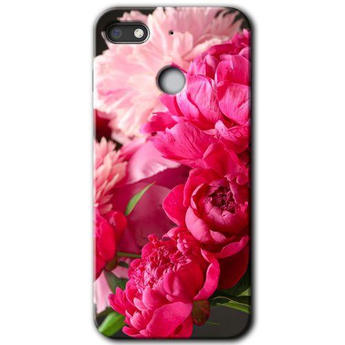 GM 8 Go Kılıf HD Desen Baskılı Arka Kapak - Kırmızı Beyaz Gül + Kırılmaz Cam