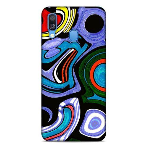 Lopard Samsung Galaxy A40 Uyumlu Kılıf Soyut Sanat (25) Baskılı Antişok Kapak