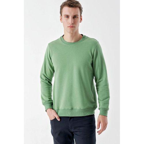 Slimfit  Bisiklet Yaka Düz Renk 2 iplik Erkek Sweatshirt
