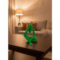 Dekoratif Yeşil İnsan Figürü Modern Masa Ve Raf Süsü