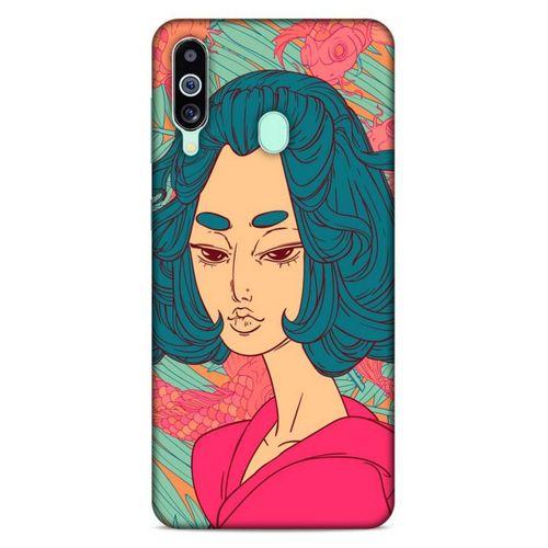 Lopard Samsung Galaxy M40 Uyumlu Kılıf Sürreal Yüzler ♀ (44) Tough Armor Kılıf Desenli