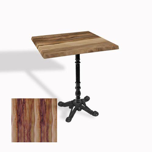 Dockers Çipa 1004 Döküm Ayak Kare Masa 80X80 cm - (Werzalit, Wermodin ve Allzalit Tabla) - Indiana Wood