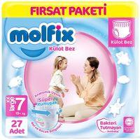 Çocuk Molfix Külot Bez Fırsat Paketi 7 Beden 19+ Kg 27 Adet