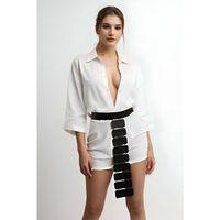 Kare Detaylı Şık Kemer, Fantezi Kemer, Kadın Deri Kemer - Brf1368