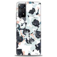 Xiaomi Redmi Note 11 Pro Kılıf HD Baskılı Kılıf - Sanatsal Siyah + Tam Ekran Koruyucu