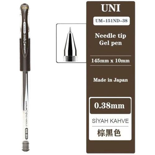 UNİBALL SİGNO NEEDLE ( 0.38 ) İĞNE UÇLU JEL KALEM KAHVESİYAH ( Üç Adet )