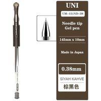 UNİBALL SİGNO NEEDLE ( 0.38 )  JEL KALEM KAHVESİYAH