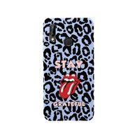 Huawei P20 Lite Stay Grateful Premium Silikonlu Lila Telefon Kılıfı