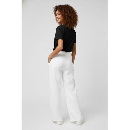 Kadın İki İplik Rahat Kalıp Yüksek Bel Geniş Paça Pantolon SPR26EAK988