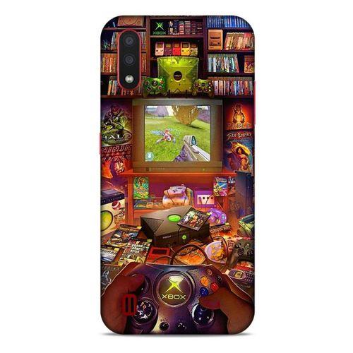 Retro (47) Desen Crystal Flex Kılıf Renkli Samsung Galaxy A01 Kılıf