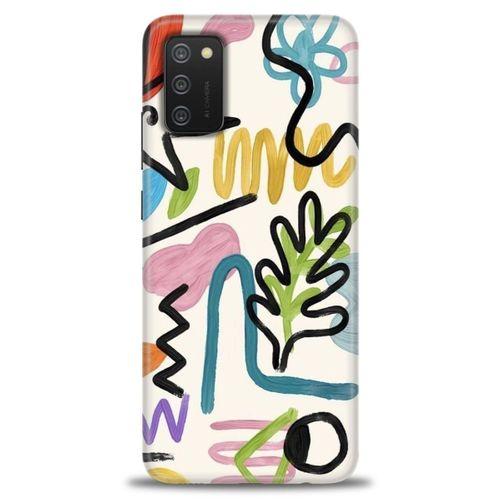 Samsung Galaxy A03S Kılıf HD Baskılı Kılıf - Çizimler + Tam Ekran Koruyucu