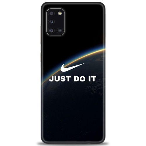 Samsung Galaxy A31 Kılıf HD Baskılı Kılıf - Nike Dünya + Tam Ekran Koruyucu