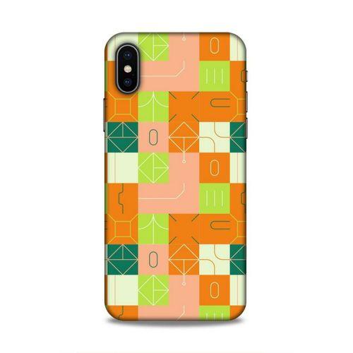 Apple Iphone X Uyumlu Kılıf Insomnia (48) Bumper Kılıf Fıstık Yeşili Turuncu