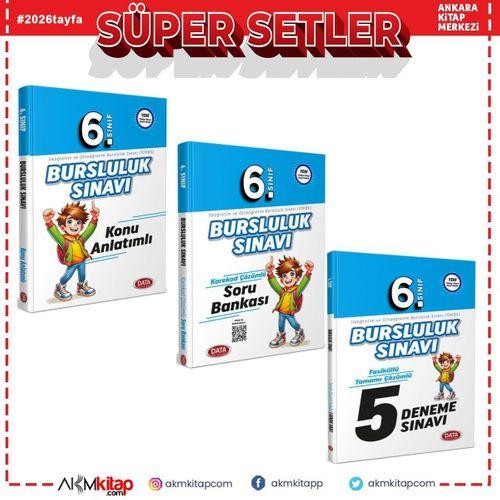 Data Yayınları 6. Sınıf Bursluluk Sınavı Konu Soru ve Deneme Seti 3 Kitap
