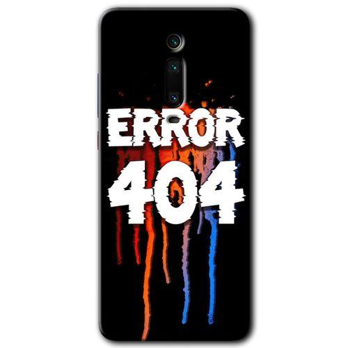 BeRa Aksesuar Xiaomi Mi 9T Kılıf Baskılı Kapak - 404 Error +Tam Kaplayan Mat Seramik