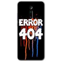 BeRa Aksesuar Xiaomi Mi 9T Kılıf Baskılı Kapak - 404 Error +Tam Kaplayan Mat Seramik