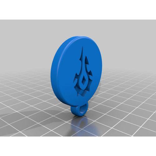 Horde Sembolü Restoration Druid Sembol Anahtarlığı (Bu ürün Sadece Plastik parçadır - Almadan Önce Soru Sorabilirsiniz)