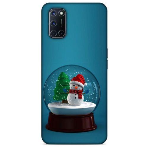 Oppo A92 Kılıf Snowix (12) Koruyucu Silikon Yeşil Beyaz