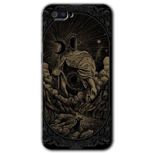 MRCİLETİSİM Realme C2 Kılıf HD Desen Baskılı Arka Kapak + Temperli Cam - Kıyamet