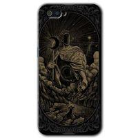 MRCİLETİSİM Realme C2 Kılıf HD Desen Baskılı Arka Kapak + Temperli Cam - Kıyamet